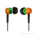 Wooden Wired Earphones with 1.2m Length, Ideal for Sports and iPhone